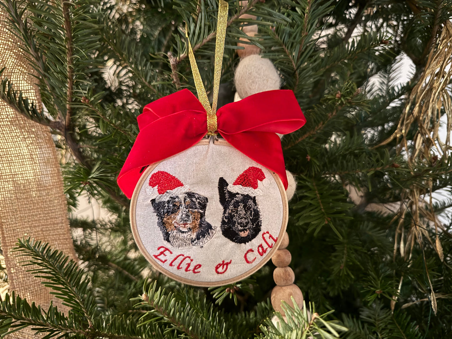 Custom Embroidered Ornaments