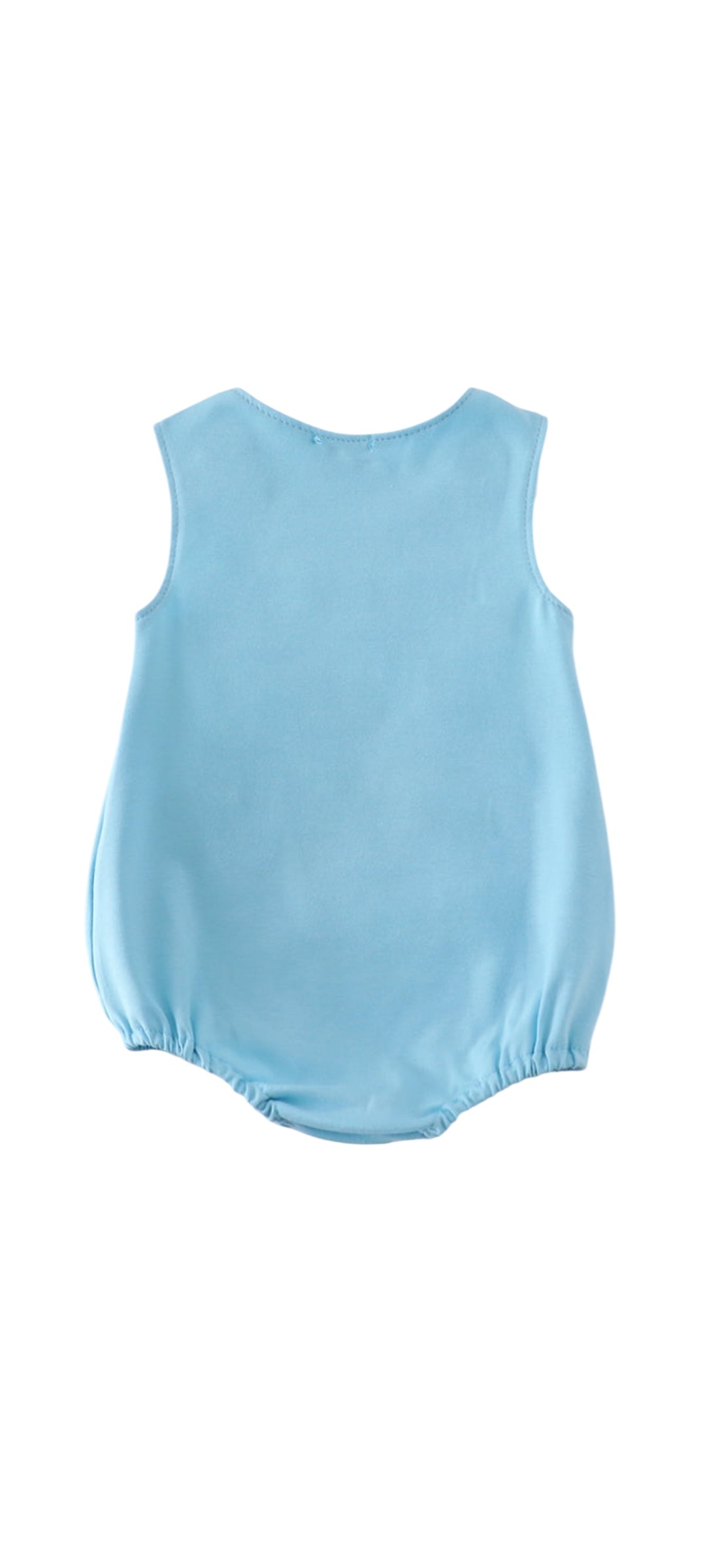 White Starfish Embroidery Smocked Bubble