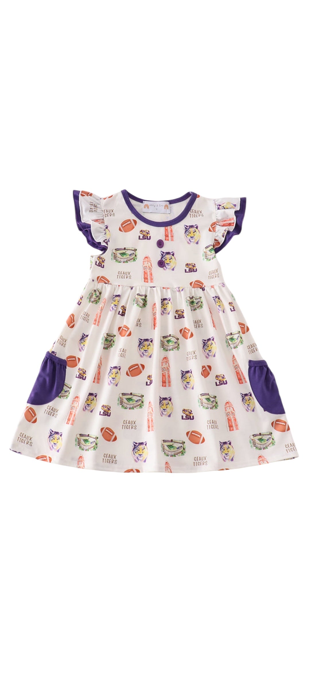 Geaux Tigers Girl Dress