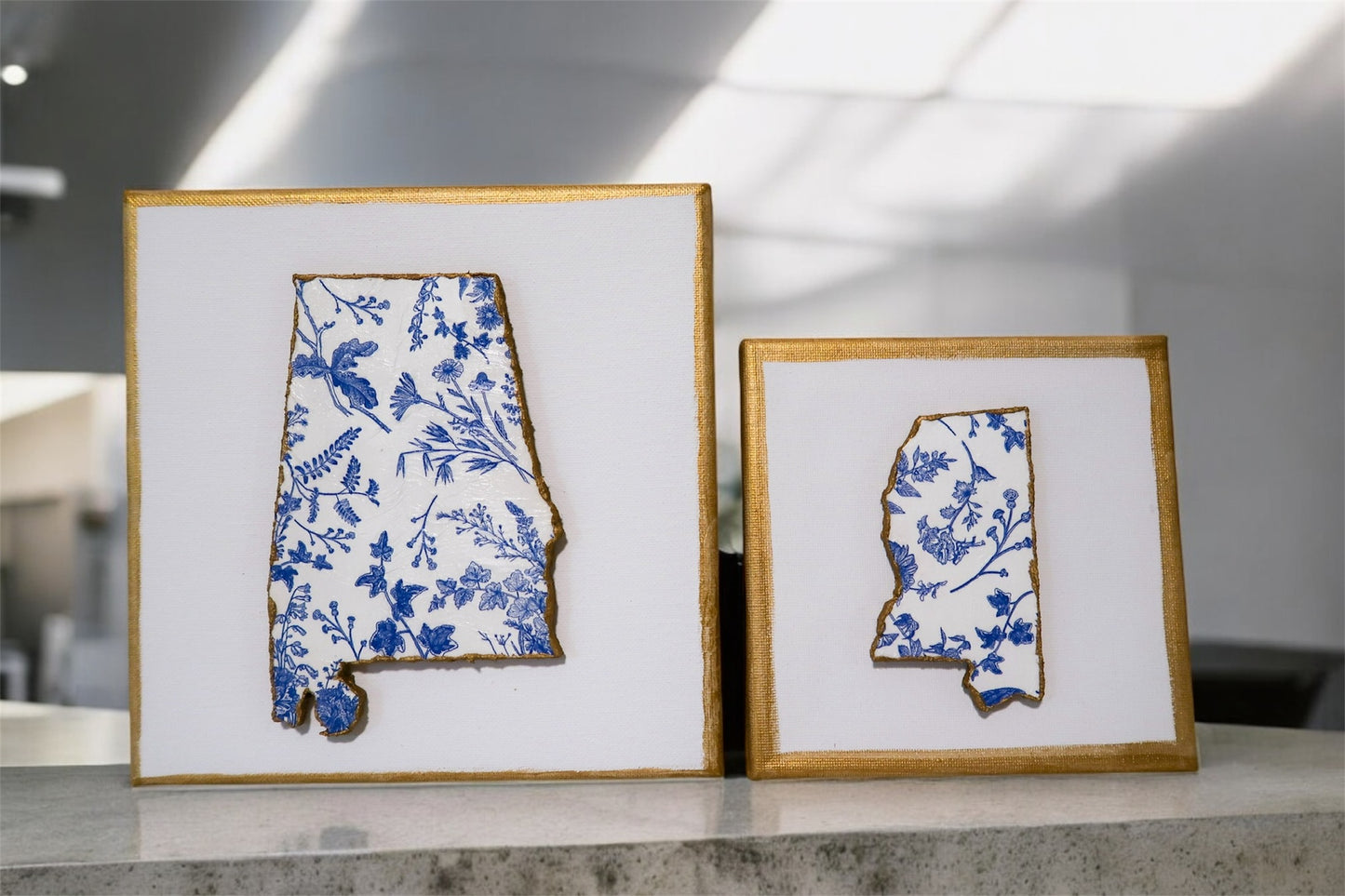 Floral State Wall/Shelf Art