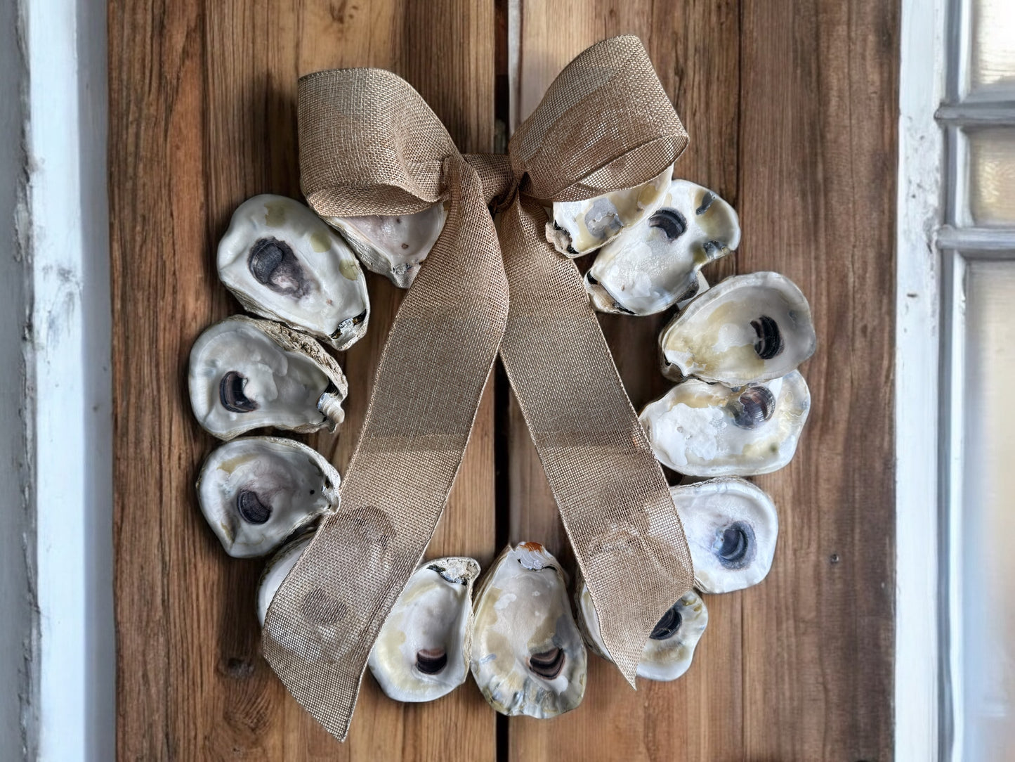 Natural Oyster Shell Wreath
