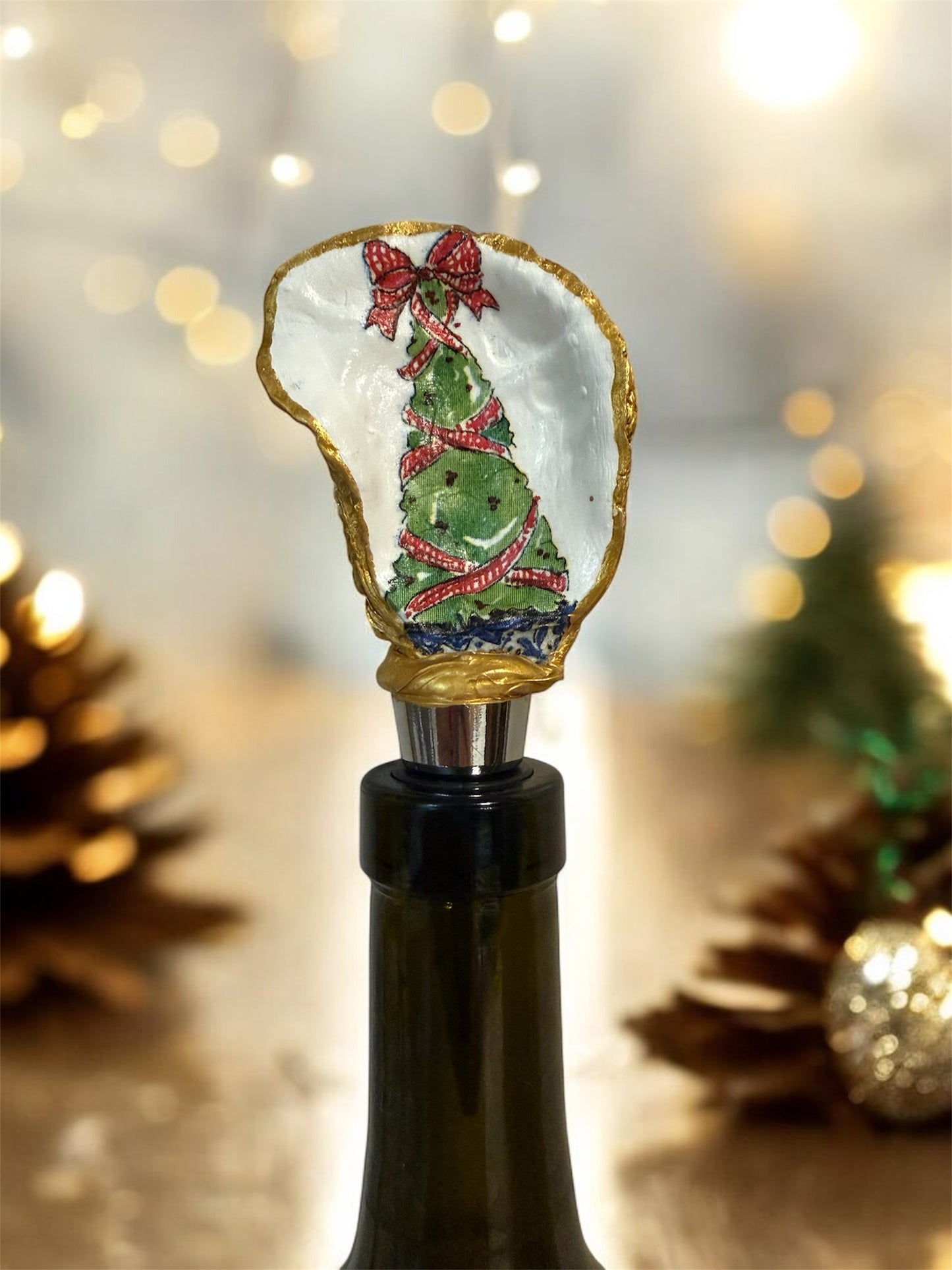 Natural Oyster Shell Wine Cork