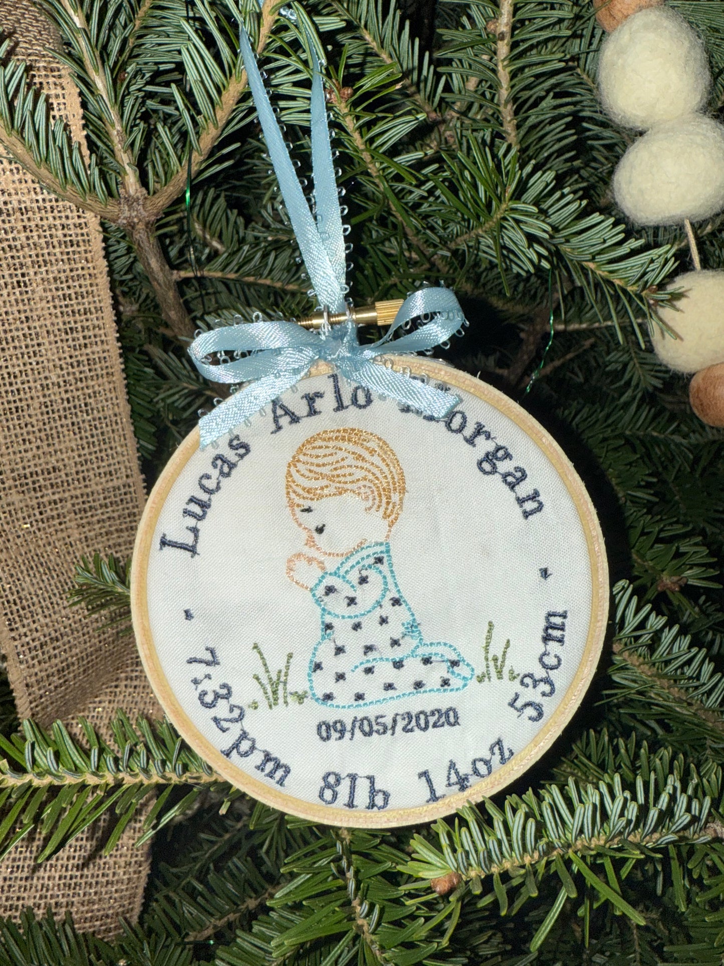 Custom Embroidered Ornaments