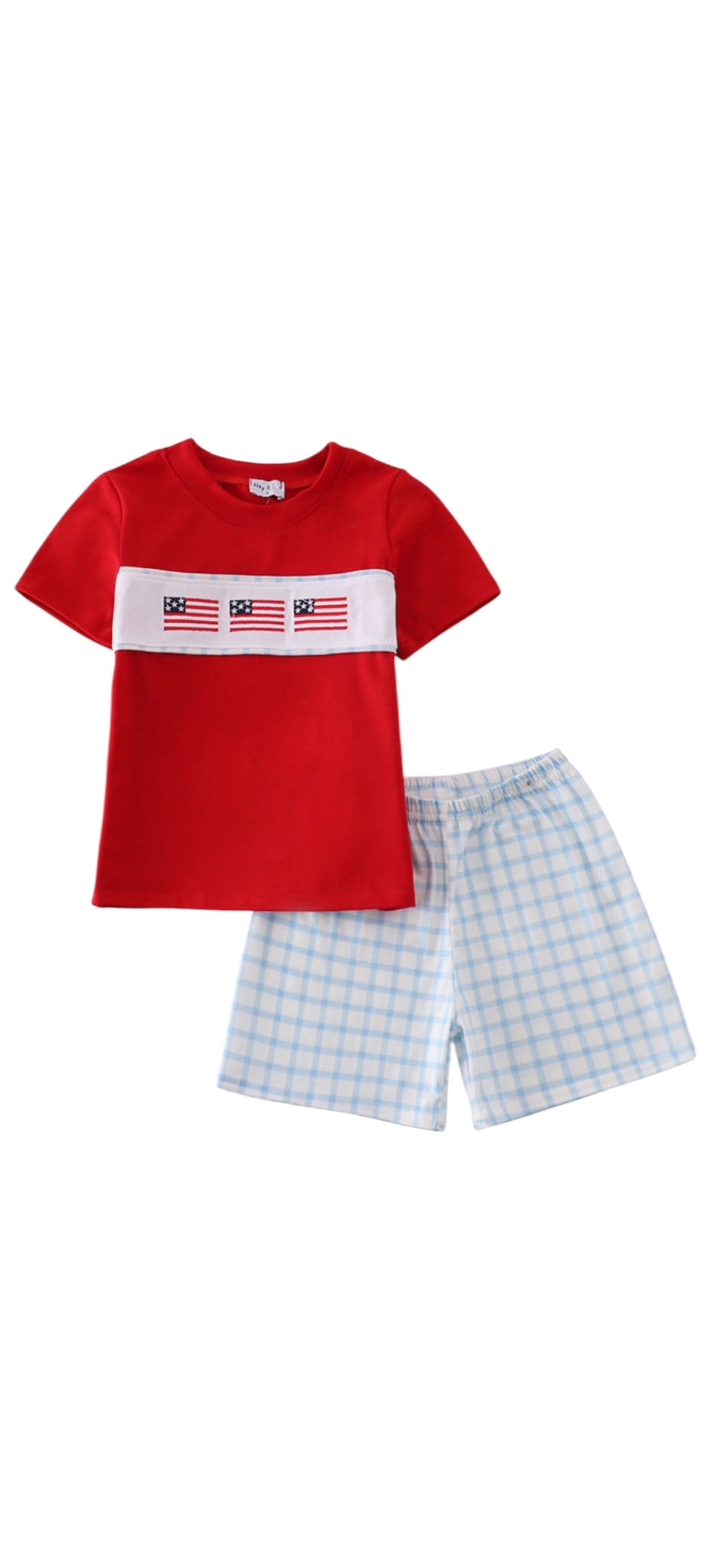 Patriotic Embroidered Boy Set