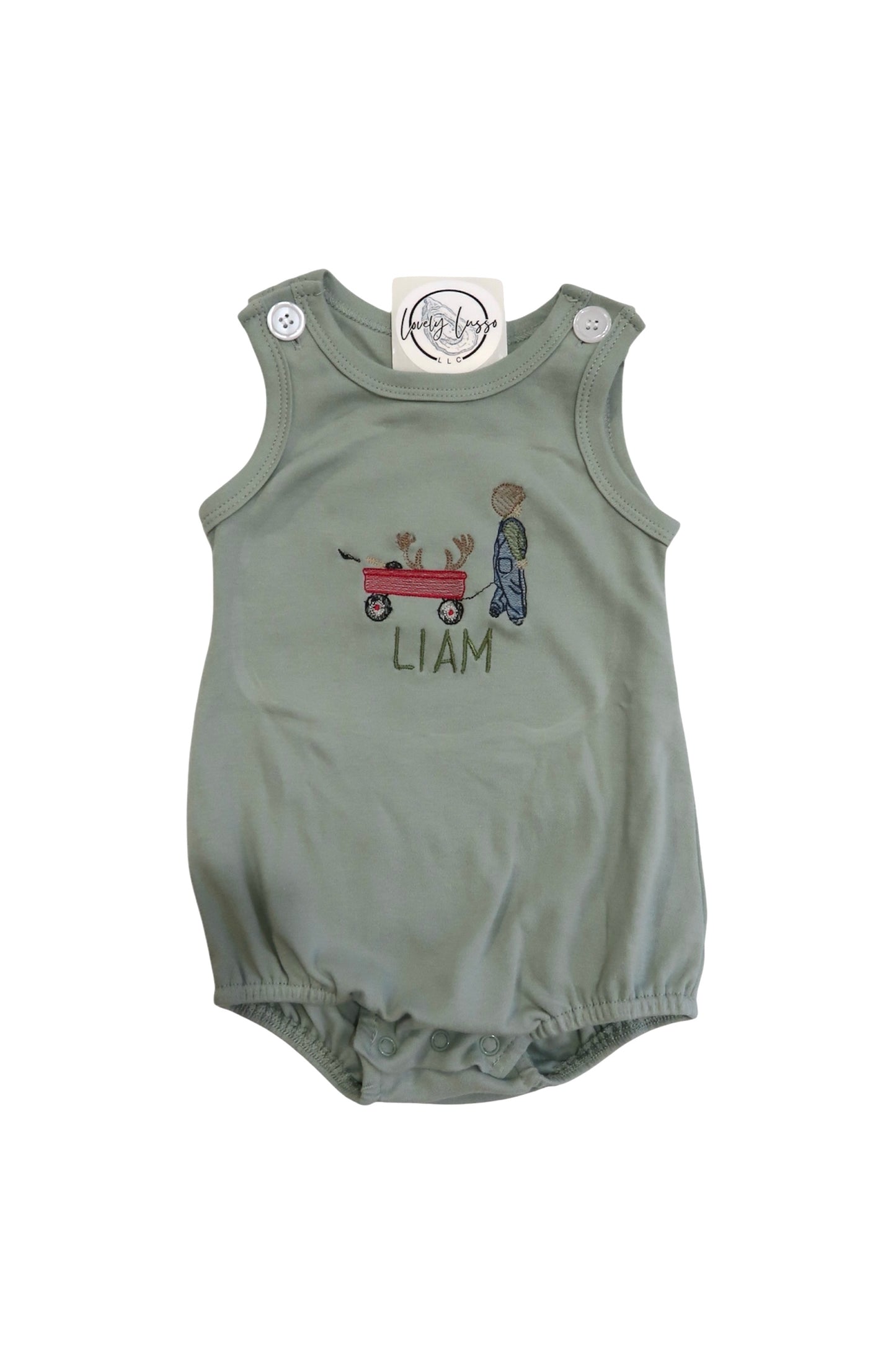 Deer Pull Embroidered Bubble