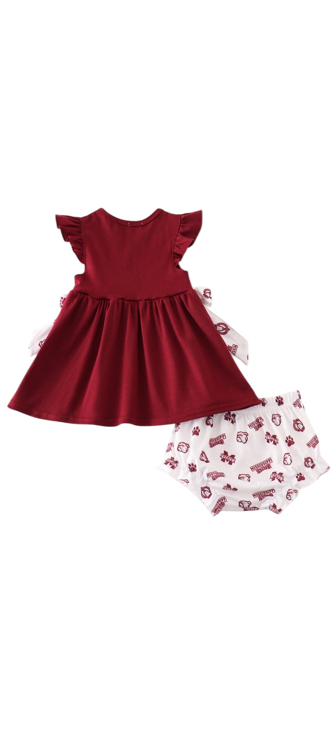 Hail State Embroidered Girl Bloomer Set