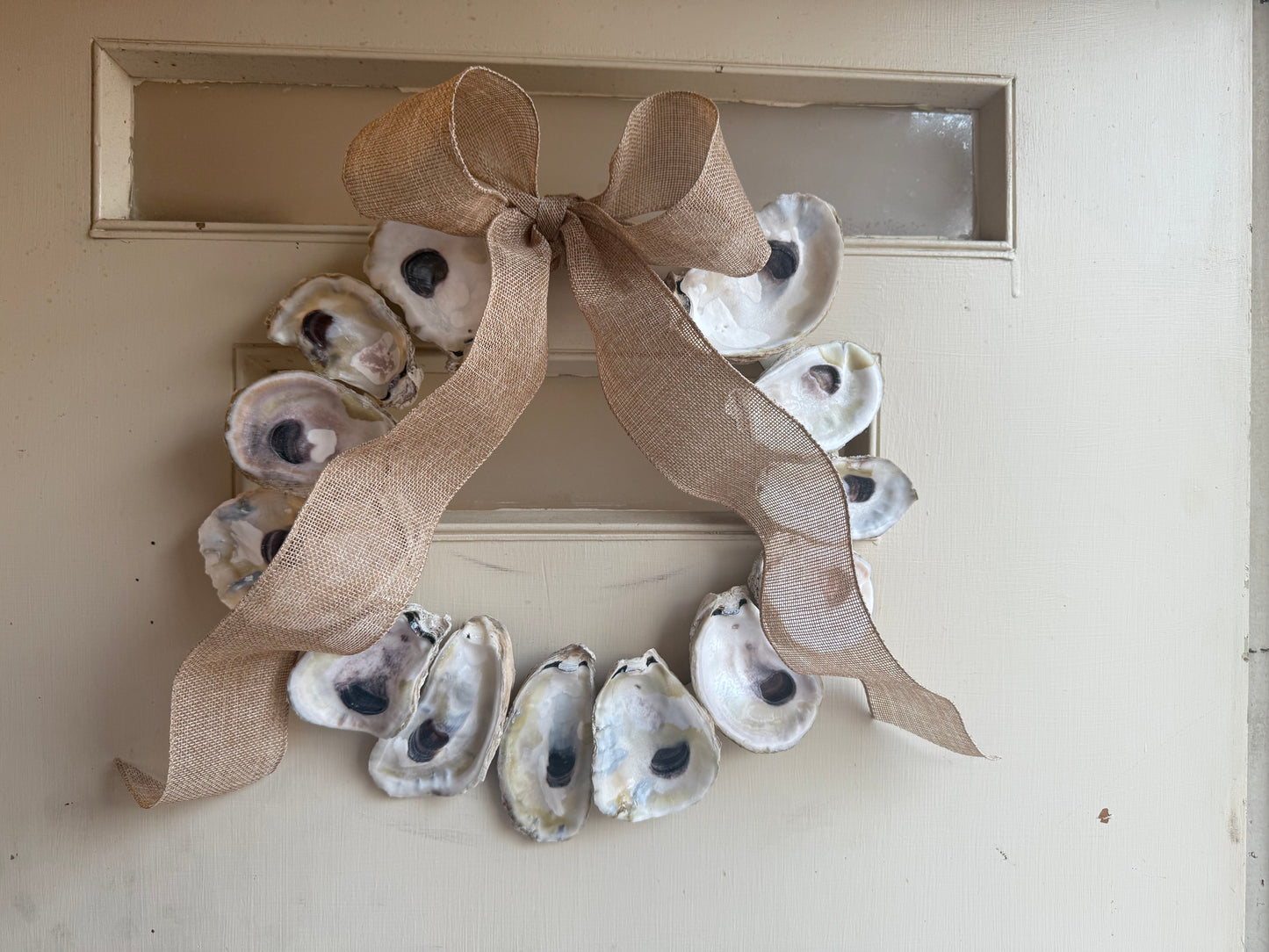 Natural Oyster Shell Wreath