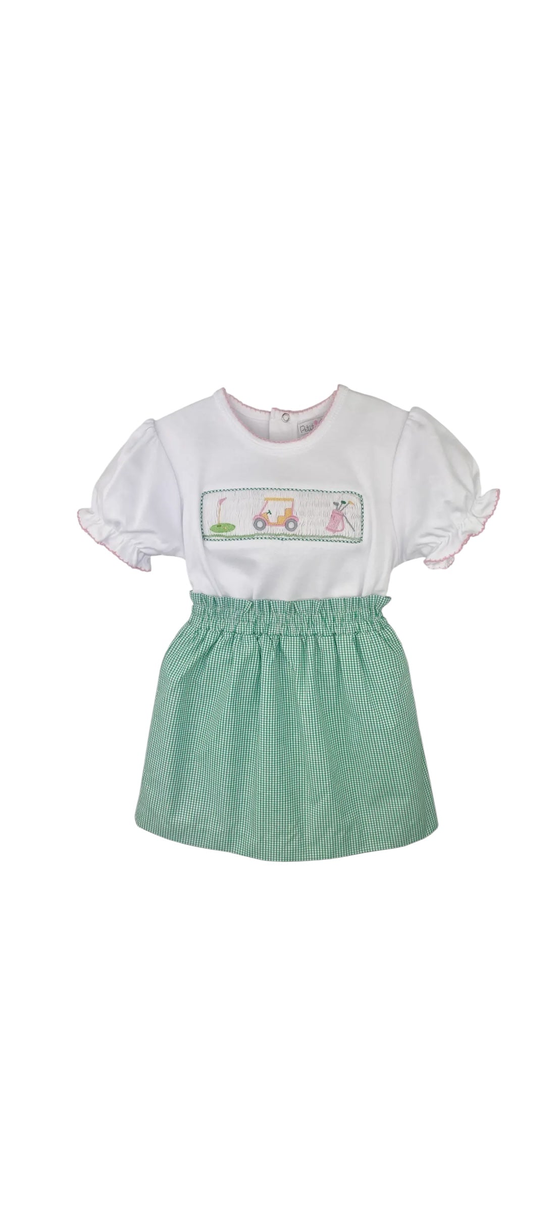 Smocked Golf Themed Top & Skort