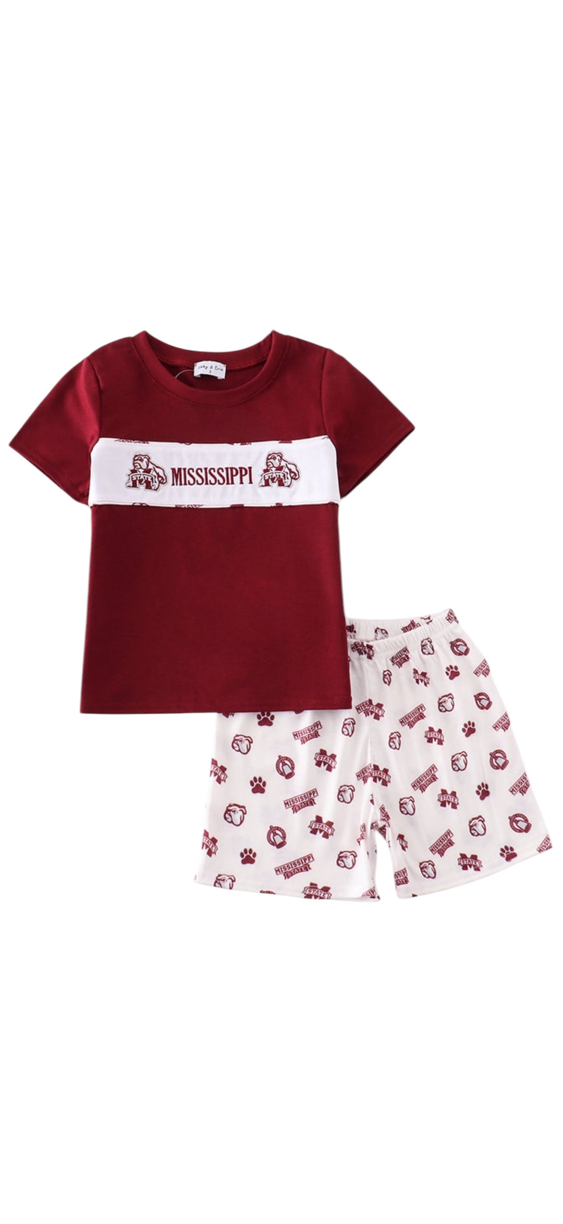 Hail State Embroidered Boy Set