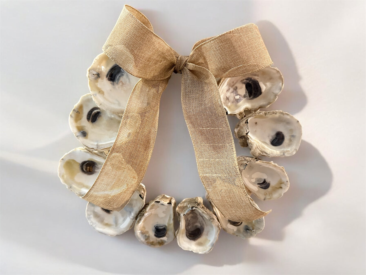 Natural Oyster Shell Wreath