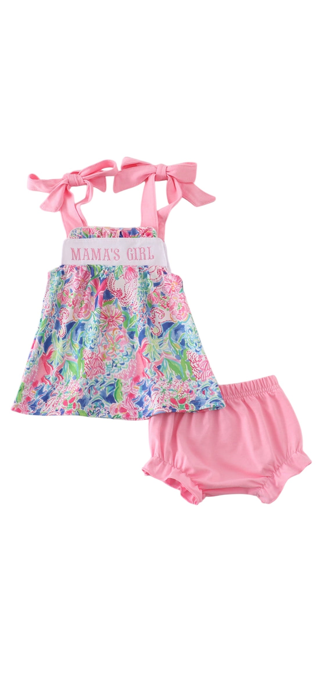 MAMA'S GIRL embroidered bloomer set